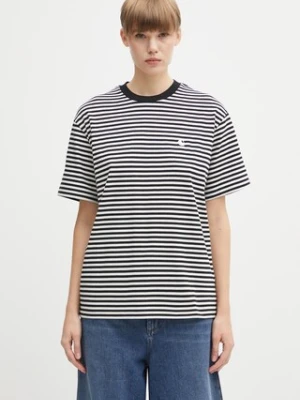 Carhartt WIP t-shirt bawełniany W' S/S Verner T-Shirt damski kolor czarny I033841.2JGXX
