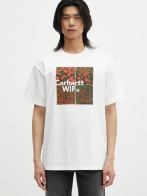 Carhartt WIP t-shirt S/S Valley T-Shirt męski kolor biały z nadrukiem I034657.02XX