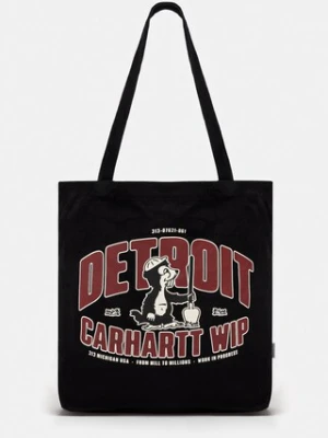 Carhartt WIP torba bawełniana Canvas Graphic Tote kolor czarny I033975