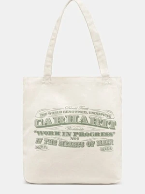 Carhartt WIP torebka bawełniana Canvas Graphic Tote kolor beżowy I033975.3EWXX