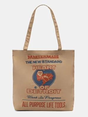 Carhartt WIP torebka bawełniana Canvas Graphic Tote kolor brązowy I033975.34GXX