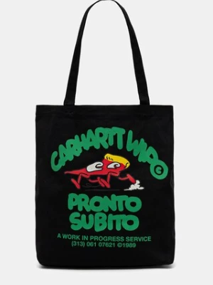 Carhartt WIP torebka bawełniana Canvas Graphic Tote kolor czarny I033975.34IXX