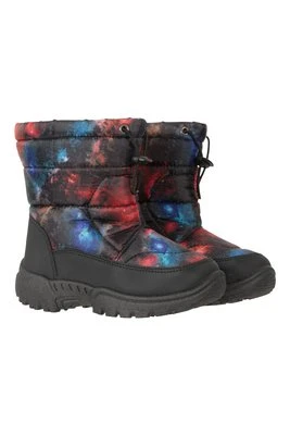 Caribou dziecięce buty zimowe z nadrukiem - Charcoal Mountain Warehouse