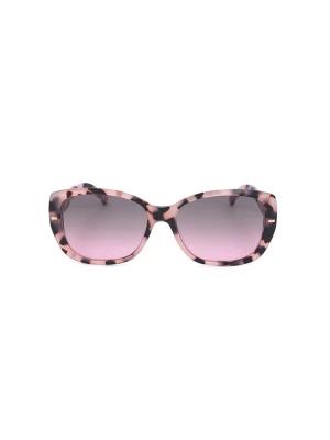 Carolina Herrera Damskie okulary przeciwsłoneczne w kolorze beżowo-czarno-fioletowym rozmiar: 56