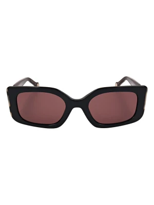 Carolina Herrera Damskie okulary przeciwsłoneczne w kolorze czarno-bordowym rozmiar: 53