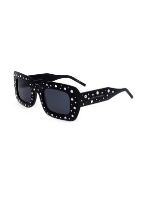 Carolina Herrera Damskie okulary przeciwsłoneczne w kolorze czarno-granatowym rozmiar: 50