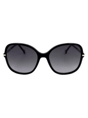 Carolina Herrera Damskie okulary przeciwsłoneczne w kolorze czarno-granatowym rozmiar: 58