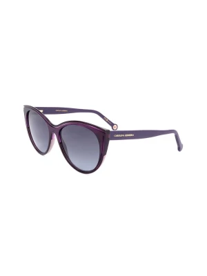 Carolina Herrera Damskie okulary przeciwsłoneczne w kolorze czerwono-niebieskim rozmiar: 56