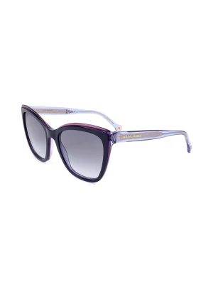 Carolina Herrera Damskie okulary przeciwsłoneczne w kolorze granatowo-fioletowo-szarym rozmiar: 55