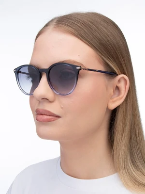Carolina Herrera Damskie okulary przeciwsłoneczne w kolorze granatowo-fioletowym rozmiar: 52