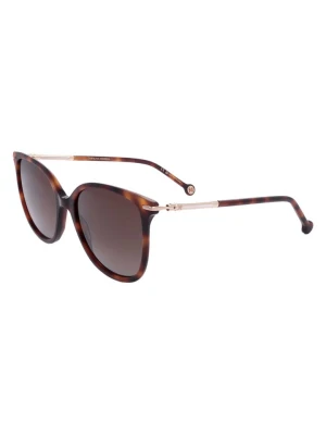 Carolina Herrera Damskie okulary przeciwsłoneczne w kolorze jasnobrązowo-brązowym rozmiar: 55