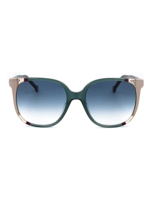 Carolina Herrera Damskie okulary przeciwsłoneczne w kolorze jasnobrązowo-morskim rozmiar: 57