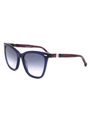 Carolina Herrera Damskie okulary przeciwsłoneczne w kolorze niebiesko-fioletowym rozmiar: 55