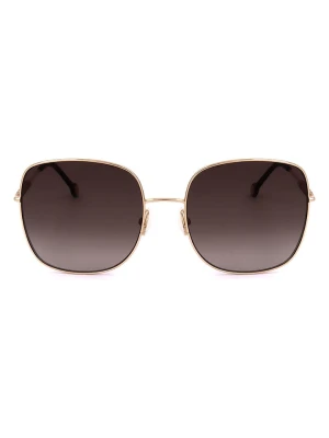 Carolina Herrera Damskie okulary przeciwsłoneczne w kolorze złoto-brązowym rozmiar: 59