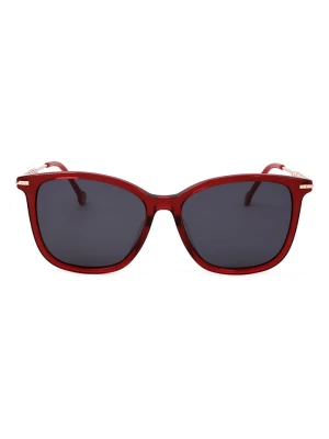 Carolina Herrera Damskie okulary przeciwsłoneczne w kolorze złoto-czerwono-granatowym rozmiar: 56
