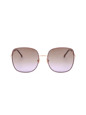 Carolina Herrera Damskie okulary przeciwsłoneczne w kolorze złoto-fioletowym rozmiar: 59