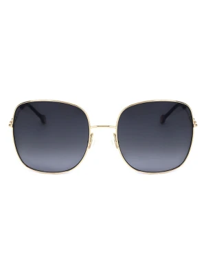 Carolina Herrera Damskie okulary przeciwsłoneczne w kolorze złoto-granatowym rozmiar: 59