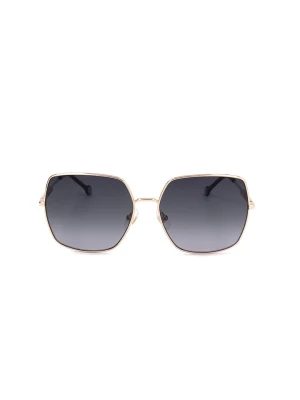 Carolina Herrera Damskie okulary przeciwsłoneczne w kolorze złoto-granatowym rozmiar: 60