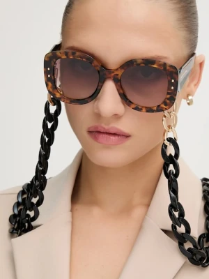 Carolina Herrera okulary przeciwsłoneczne damskie kolor brązowy HER 0254/S