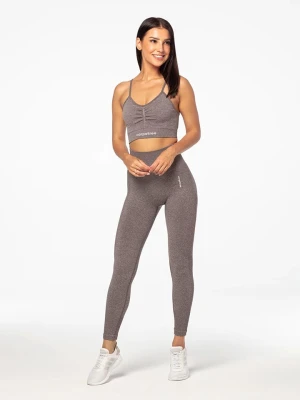 Carpatree Legginsy sportowe "Allure" w kolorze brązowym rozmiar: XS