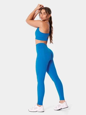 Carpatree Legginsy sportowe "Eris" w kolorze niebieskim rozmiar: L