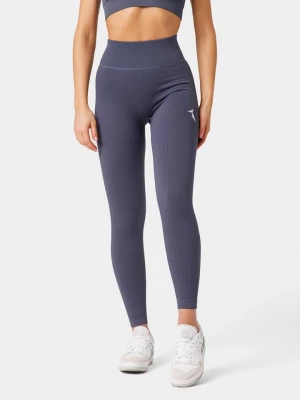 Carpatree Legginsy sportowe "Rib Seamless" w kolorze granatowym rozmiar: S