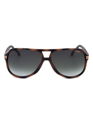 Carrera Okulary przeciwsłoneczne unisex w kolorze brązowo-granatowym rozmiar: 61
