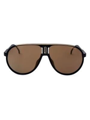 Carrera Okulary przeciwsłoneczne unisex w kolorze czarno-jasnobrązowym rozmiar: 62