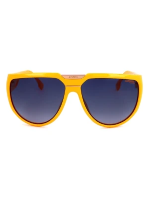 Carrera Okulary przeciwsłoneczne unisex w kolorze żółto-granatowym rozmiar: 62