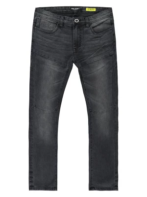 Cars Jeans Dżinsy "Newark" - Tapered fit - w kolorze antracytowym rozmiar: W42/L36