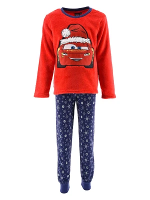 Cars Piżama "Auta" w kolorze granatowo-czerwonym rozmiar: 104
