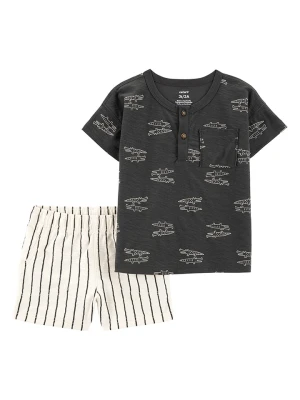 carter's 2-częściowy zestaw w kolorze antracytowo-białym rozmiar: 98