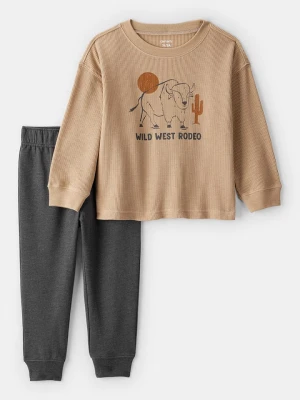 carter's 2-częściowy zestaw w kolorze beżowo-antracytowym rozmiar: 110