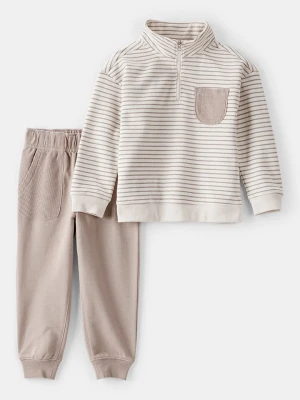 carter's 2-częściowy zestaw w kolorze beżowo-jasnobrązowym rozmiar: 104
