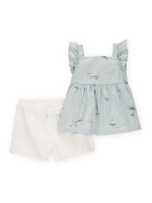 carter's 2-częściowy zestaw w kolorze błękitno-białym rozmiar: 74