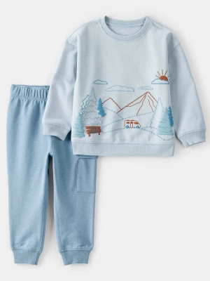carter's 2-częściowy zestaw w kolorze błękitnym rozmiar: 98