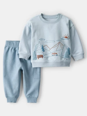 carter's 2-częściowy zestaw w kolorze błękitnym rozmiar: 86