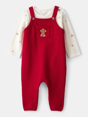 carter's 2-częściowy zestaw w kolorze czerwono-kremowym rozmiar: 68