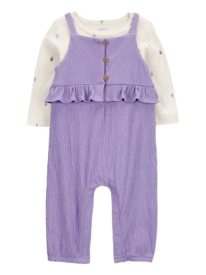 carter's 2-częściowy zestaw w kolorze fioletowo-białym rozmiar: 62