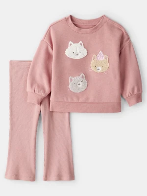 carter's 2-częściowy zestaw w kolorze jasnoróżowym rozmiar: 80