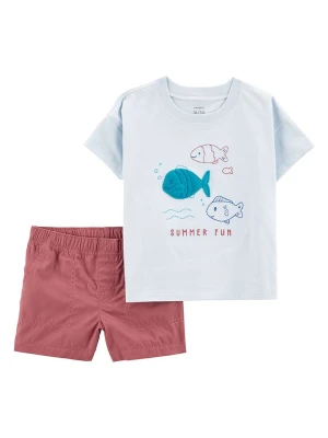 carter's 2-częściowy zestaw w kolorze koralowo-błękitnym rozmiar: 92