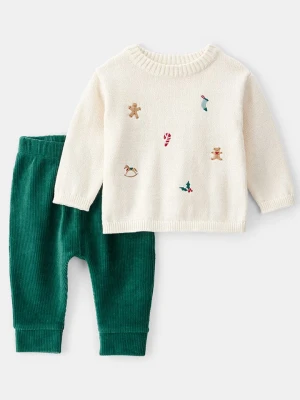 carter's 2-częściowy zestaw w kolorze kremowo-zielonym rozmiar: 68