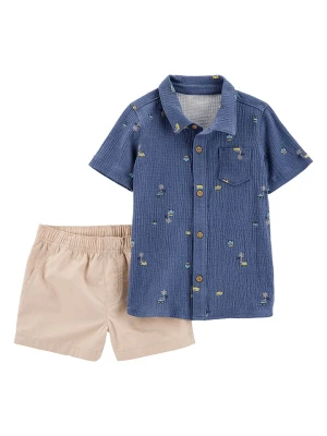carter's 2-częściowy zestaw w kolorze niebiesko-beżowym rozmiar: 110
