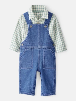 carter's 2-częściowy zestaw w kolorze niebiesko-zielono-kremowym rozmiar: 86