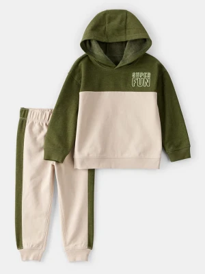 carter's 2-częściowy zestaw w kolorze oliwkowo-kremowym rozmiar: 98