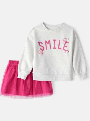 carter's 2-częściowy zestaw w kolorze szaro-różowym rozmiar: 98