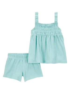 carter's 2-częściowy zestaw w kolorze turkusowym rozmiar: 104