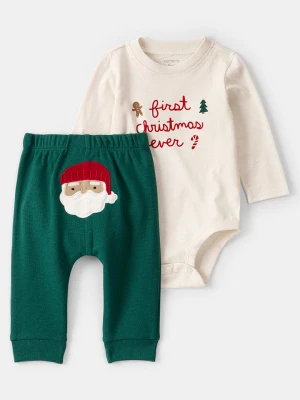 carter's 2-częściowy zestaw w kolorze zielono-kremowym rozmiar: 86