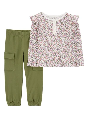 carter's 2-częściowy zestaw w kolorze zielonym ze wzorem rozmiar: 68