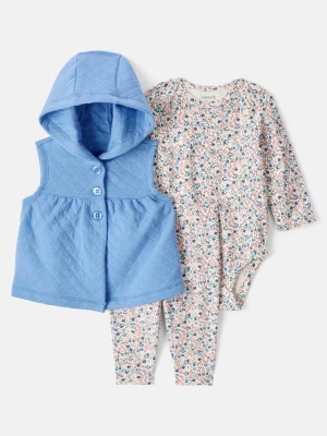 carter's 3-częściowy zestaw w kolorze błękitnym ze wzorem rozmiar: 68
